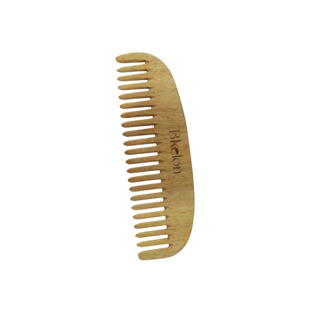 Wooden Neem comb - Wide Tooth - Image 2