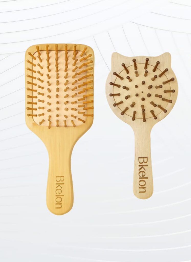 Wooden Bamboo Hair Care Brush Set