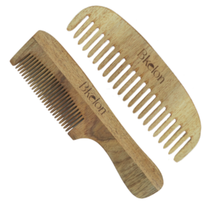 Wooden Neem comb - Fine Tooth and Wide Tooth